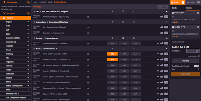 Sporting bet app